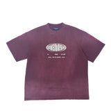 PB World Monkey Washed Tee Oversized - Burgundy