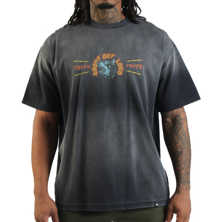 Bark Load Monkey Washed Tee Oversized - Black