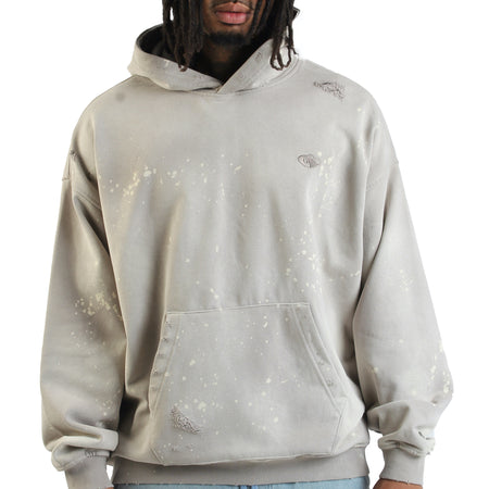 Club Monkey Washed Hoodie - Grey