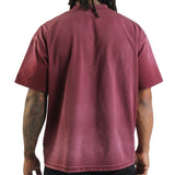PB World Monkey Washed Tee Oversized - Burgundy
