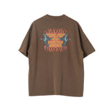 Stop Barking Monkey Washed Tee Oversized - Brown