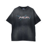 Thunder Monkey Washed Tee Oversized - Black