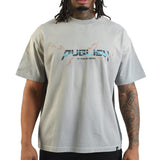 Thunder Monkey Washed Tee Oversized - Grey