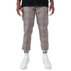 Plaid Ankle Pant - Brown